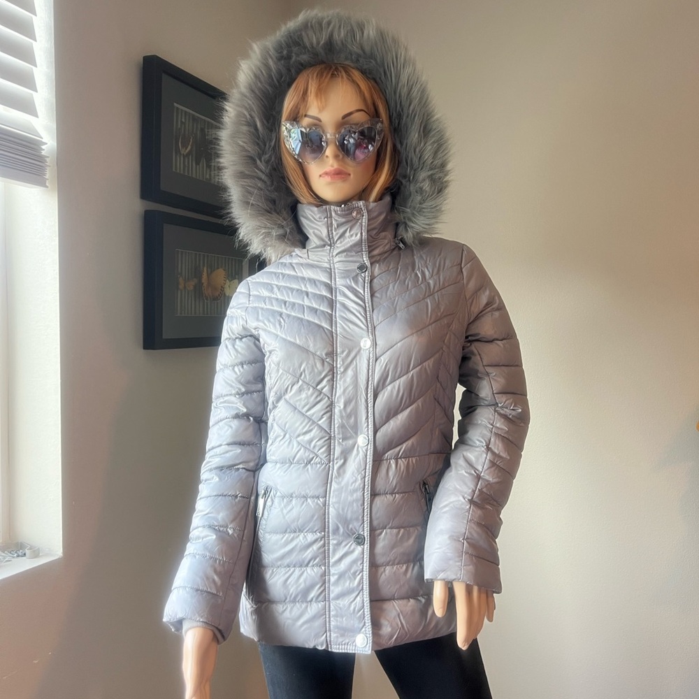 Grey warm Puffer Jacket